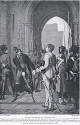 General Daumesnil at Vincennes, illustration from 