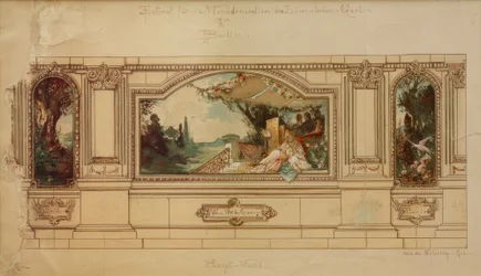 Design for a Wall Decoration of the Löwenbräu Garden in Berlin