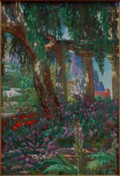 Landscape on Capri: View of a Row of Columns