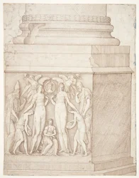 The Sculptured Pedestal of a Column