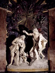 Marble Sculpture Depicting Baptism of Christ, Co-Cathedral of St John, Valletta, Malta
