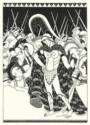 They Began to Strike at One Another with Their Swords