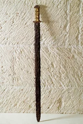 Merovingian art: sword, 6th century. Gaul. National Archaeology Museum of Saint-Germain-en-Laye
