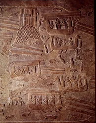 Mesopotamia: Maritime Scene Representing the Transport of Timber to Lebanon (detail)