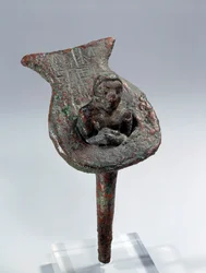 Mesopotamia: Foundation Figurine (Nail and Its Copper Support) of Ur Nanshe, Prince of Lagash