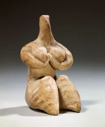 Mesopotamia: Statuette of Fertility in Terracotta (Halaf Style)