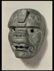 Feline mask of a man, from Oaxaca, Pre-Columbian