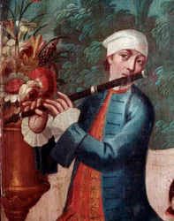 Flute player (Screen detail)