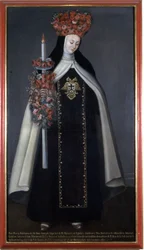 Sister Maria Barbara de St. Joseph Crowned with Flowers, Convento de las Carmelitas, Puebla, Mexico