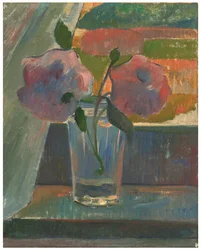 Still life, flowers in a glass, c.1890