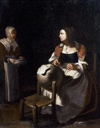 The pillow-lace maker