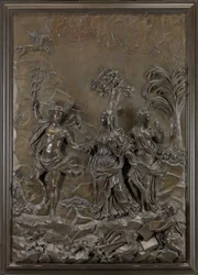 The Stowe Reliefs: Mercury Conducting Tragic and Comic Poetry to the Hill of Parnassus, c.1740