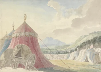 Design for the Haymarket Theatre: "The Battle of Hexham" by Colman the Younger
