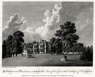 Jennings near Maidstone in Kent, the Seat of her Grace the Duchess of St Albans, 1776