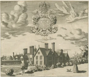 Blithfield Hall: engraving
