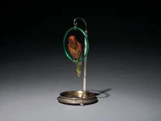Parrot on a Perch (Parrot), firm of Peter Carl Fabergé