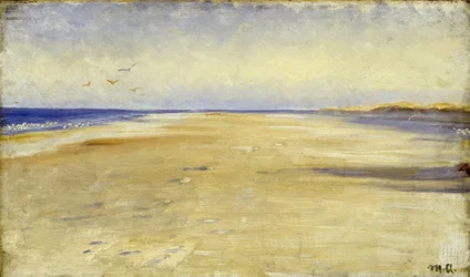 M.P. Ancher, On the Beach at Skagen