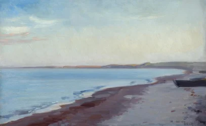 M.P. Ancher, On the Beach in Skagen