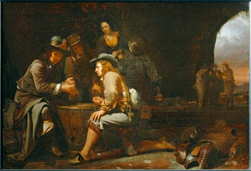 Soldiers Playing in a Cave Set Up as a Guardhouse, 1649