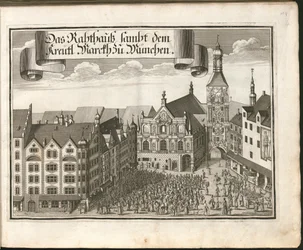 The Town Hall and the Market in Munich