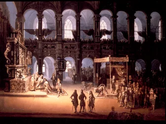 The coronation of King Christian V