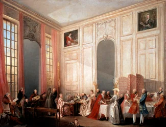 English Tea Party with the Prince of Conti at the Temple, 1766