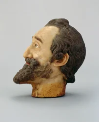 Portrait Head of Henry IV of France, c.1610 (wax)