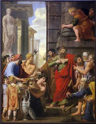 Saint Paul and Saint Barnabas refusing divine honours in Lystra