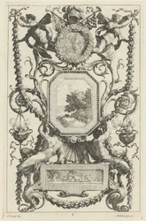 Ornamental Panel Surmounted by a Medallion with a Sacrifice
