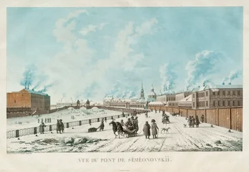 The Semyonovsky Bridge in Saint Petersburg, 1813