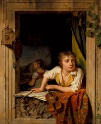Painting and Music, Portrait of the Artist