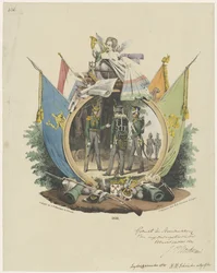 Medallion with Volunteer Hunters of Leiden University, 1830