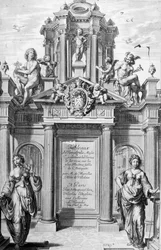 Frontispiece of Tableaux du Temple des Muses, 1655