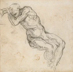 A nude Man sleeping