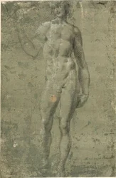 Bacchus (recto); Architectural Sketches (verso)