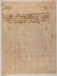 Fragmentary Plan of the Convent of San Lorenzo, Handwritten Inscriptions