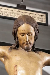Holy Spirit Crucifix, circa 1493, by Michelangelo (detail)