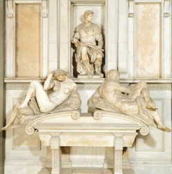 Italy, Florence, New Sacristy in Medici Chapel of Basilica of San Lorenzo in Florence (UNESCO World Heritage)