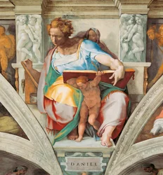 Prophets and Sibyls: Daniel, Sistine Chapel ceiling in the Vatican, 1508-1512.