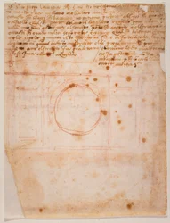 Sketches for the drum of the dome of Santa Maria del Fiore and letter to the cardinal of Bibbiena