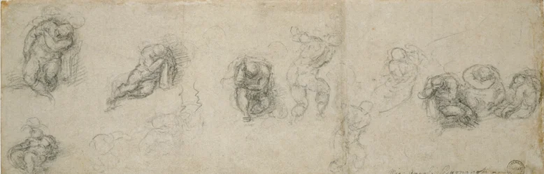 Studies of a sleeping Apostle and other Figures