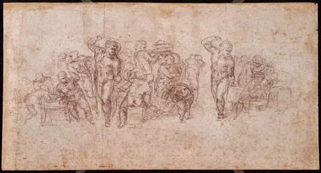 Study of Figures for a Narrative Scene (recto)