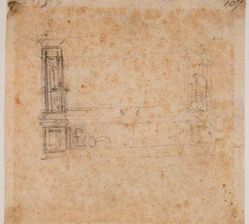 Study of Double Tomb Wall for the New Sacristy
