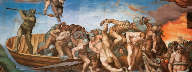The Last Judgment Fresco of the Sistine Chapel in the Vatican, 1536-1541