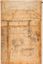 Various Studies of Figures and Architecture