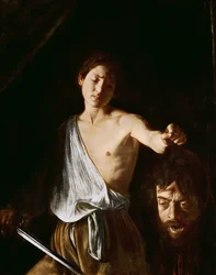 David with the Head of Goliath, 1606 (detail)