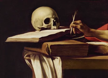 Saint Jerome, Writing (detail)