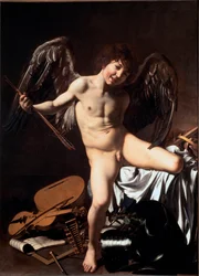 Amor Vincit Omnia (Victorious Cupid or Love Triumphant or Earthly Love)