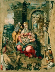 Crib, by Michele Cavaro (1517-1584)