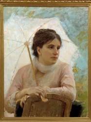 Portrait of Gabriella Coujere, Wife of the Artist